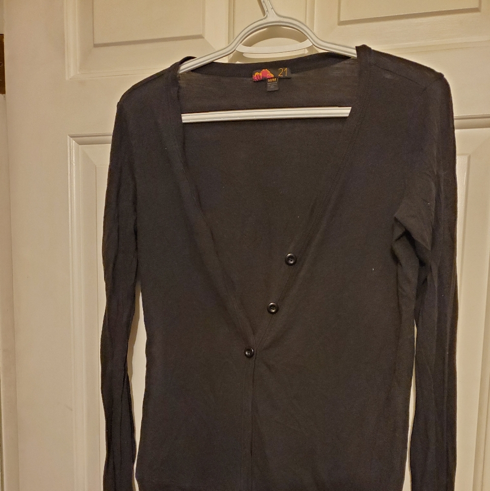 Black long sleeve button-up